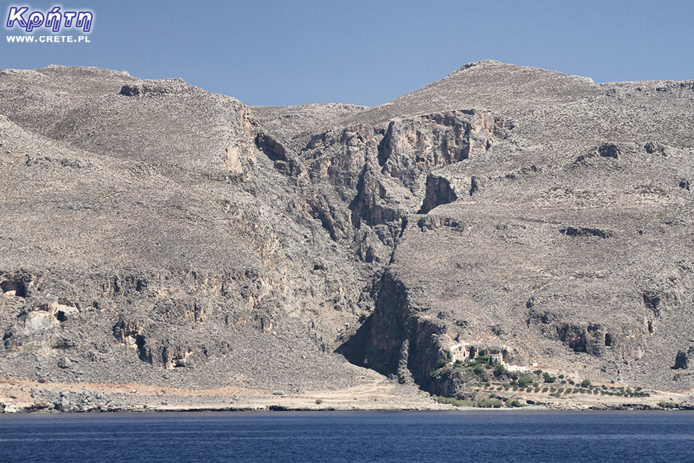 Moni Kapsa - view from the sea